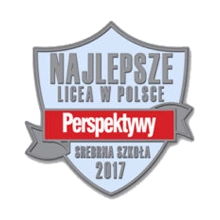 Uzyskaliśmy znak jakości Srebrna Szkoła 2017 jako Najlepsze Licea w Polsce w rankingu Perspektyw
