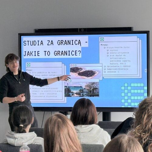 Odwiedziny absolwenta – Krzysztofa Ludwiczaka!