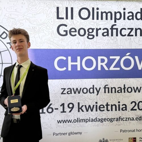 Wielki sukces naszego ucznia na&nbsp;Olimpiadzie Geograficznej!